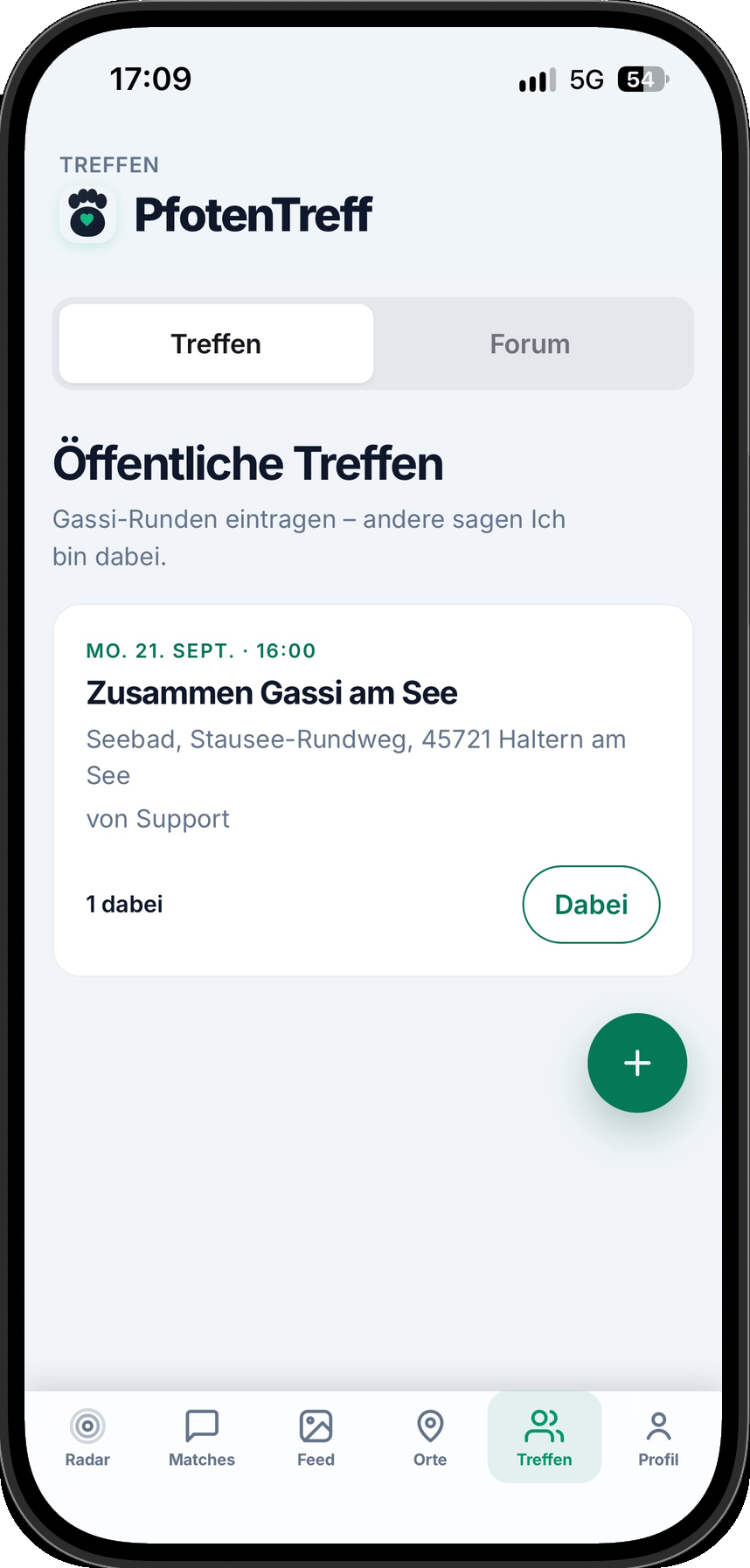 Öffentliches Treffen: Zusammen Gassi am See in Haltern